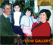 Jani's father, Kristaq; Jani; her sister, Megi; and her mother, Ksenia