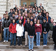 The inaugural class of Kaplan Humanities Scholars in 2007.
