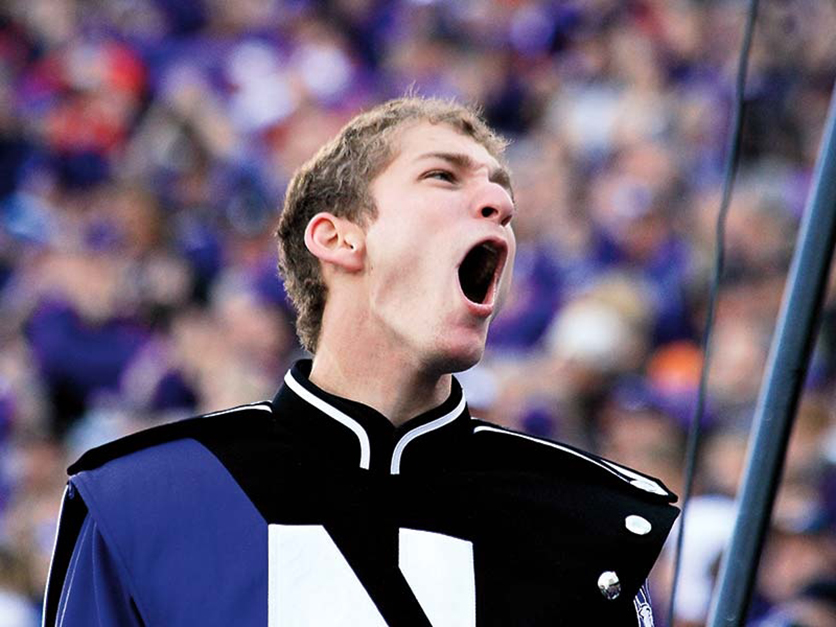 Leading Cheers at a Wildcat game