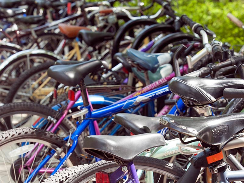Bikes are popular transit, regardless of season