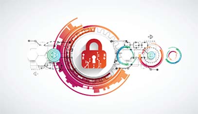 image of a digital padlock