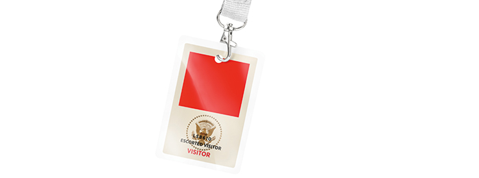 Image of a visitor's pass