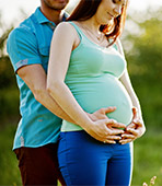 pregnant woman and partner