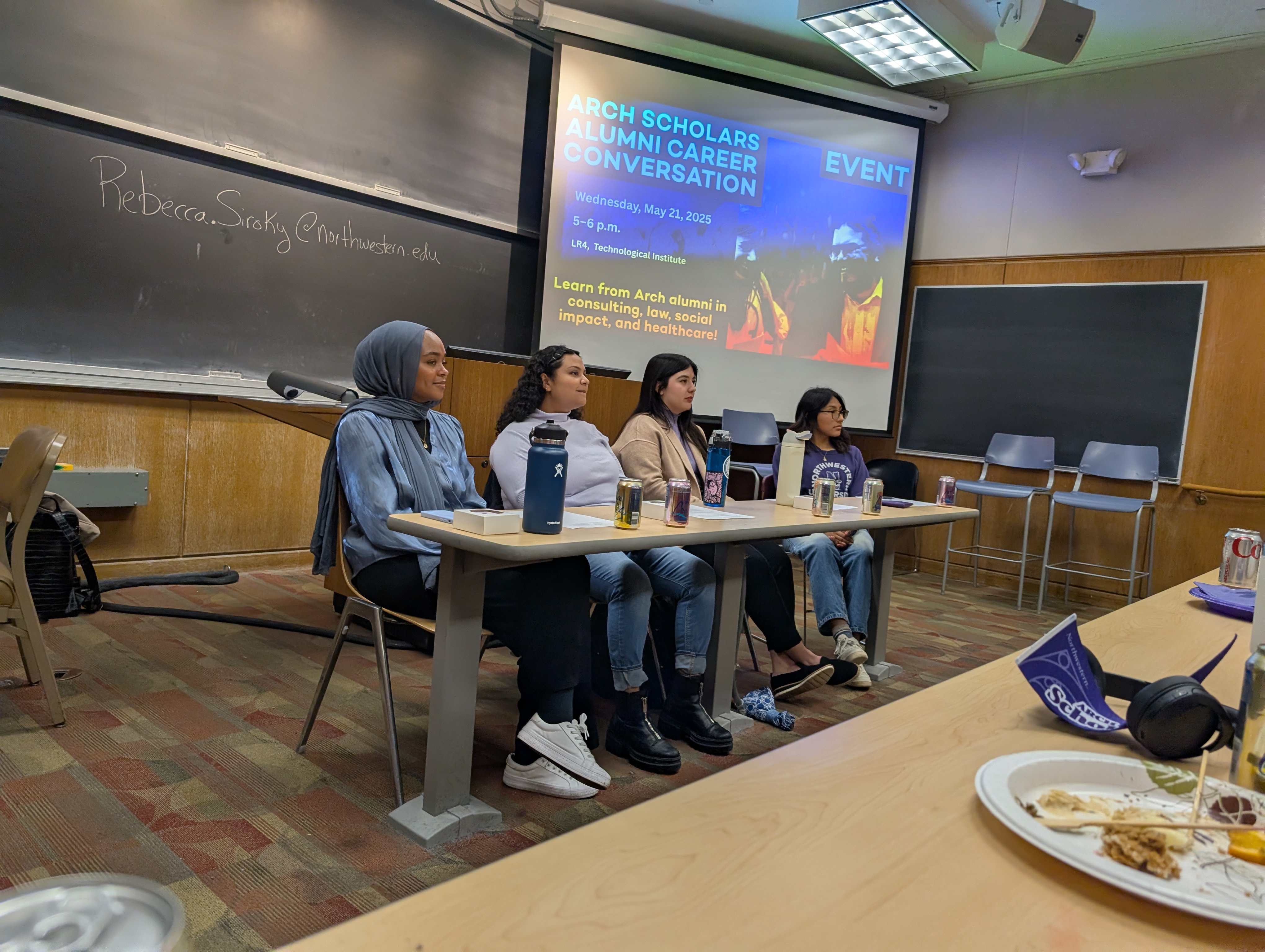 Arch Scholars at table